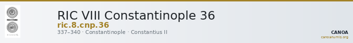 RIC VIII Constantinople 36 — CANOA