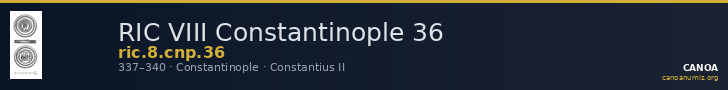 RIC VIII Constantinople 36 — CANOA