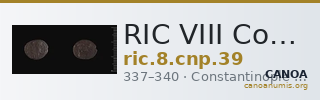 RIC VIII Constantinople 39 — CANOA