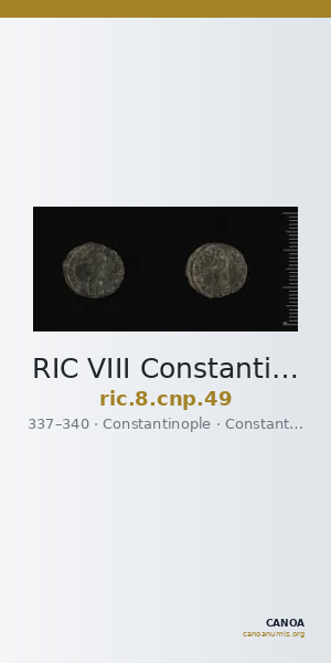 RIC VIII Constantinople 49 — CANOA