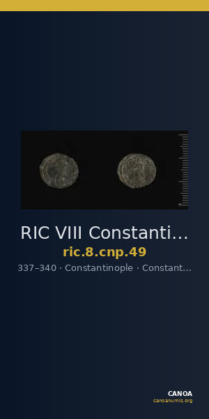 RIC VIII Constantinople 49 — CANOA