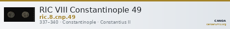RIC VIII Constantinople 49 — CANOA