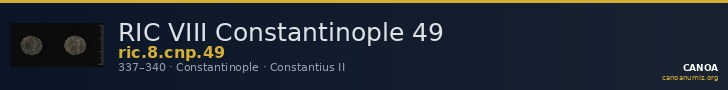 RIC VIII Constantinople 49 — CANOA