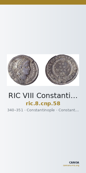 RIC VIII Constantinople 58 — CANOA