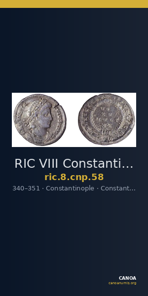 RIC VIII Constantinople 58 — CANOA