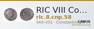 RIC VIII Constantinople 58 — CANOA