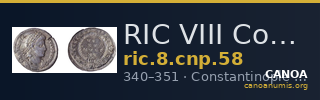 RIC VIII Constantinople 58 — CANOA