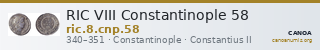 RIC VIII Constantinople 58 — CANOA