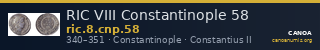 RIC VIII Constantinople 58 — CANOA
