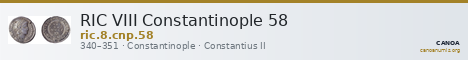 RIC VIII Constantinople 58 — CANOA