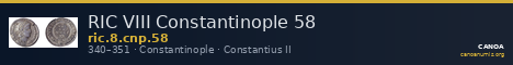 RIC VIII Constantinople 58 — CANOA