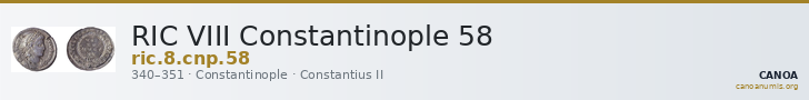 RIC VIII Constantinople 58 — CANOA