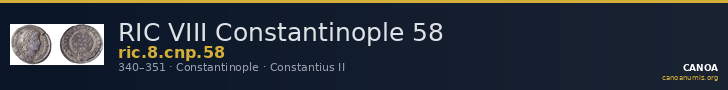 RIC VIII Constantinople 58 — CANOA