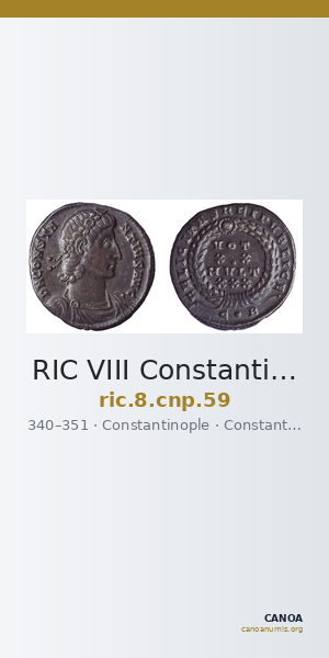 RIC VIII Constantinople 59 — CANOA