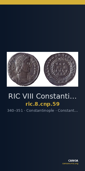 RIC VIII Constantinople 59 — CANOA