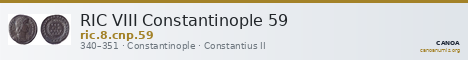 RIC VIII Constantinople 59 — CANOA