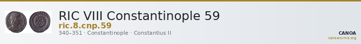 RIC VIII Constantinople 59 — CANOA