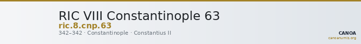 RIC VIII Constantinople 63 — CANOA