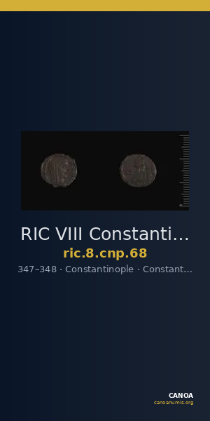 RIC VIII Constantinople 68 — CANOA