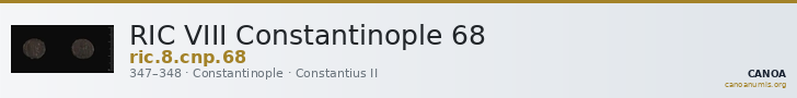 RIC VIII Constantinople 68 — CANOA