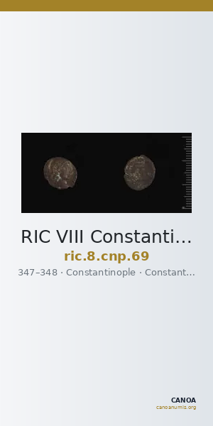 RIC VIII Constantinople 69 — CANOA