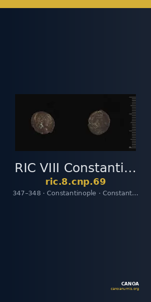 RIC VIII Constantinople 69 — CANOA