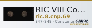 RIC VIII Constantinople 69 — CANOA