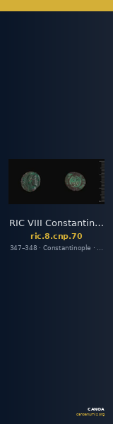 RIC VIII Constantinople 70 — CANOA