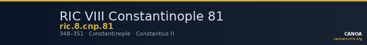 RIC VIII Constantinople 81 — CANOA