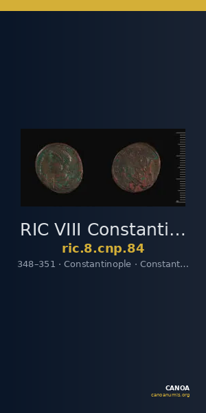 RIC VIII Constantinople 84 — CANOA