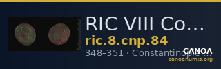 RIC VIII Constantinople 84 — CANOA