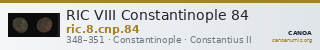 RIC VIII Constantinople 84 — CANOA