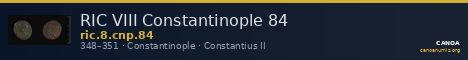 RIC VIII Constantinople 84 — CANOA