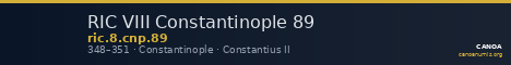 RIC VIII Constantinople 89 — CANOA