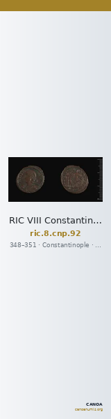 RIC VIII Constantinople 92 — CANOA
