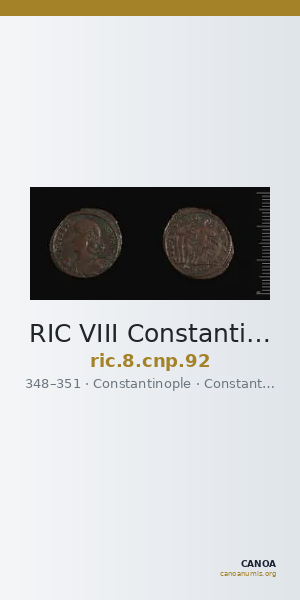 RIC VIII Constantinople 92 — CANOA