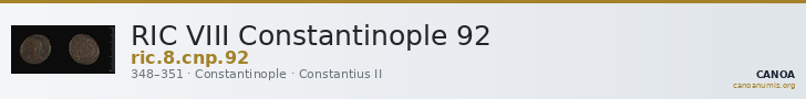 RIC VIII Constantinople 92 — CANOA