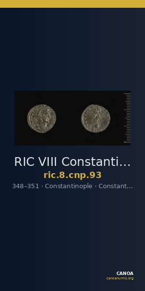 RIC VIII Constantinople 93 — CANOA