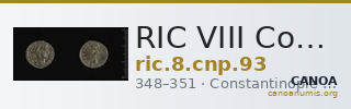 RIC VIII Constantinople 93 — CANOA