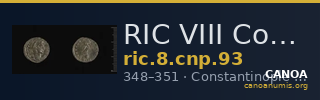 RIC VIII Constantinople 93 — CANOA