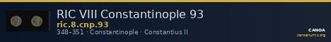 RIC VIII Constantinople 93 — CANOA