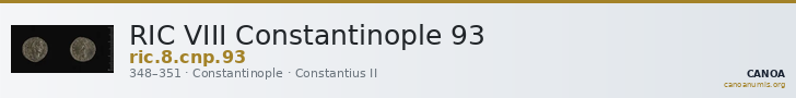 RIC VIII Constantinople 93 — CANOA