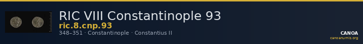 RIC VIII Constantinople 93 — CANOA
