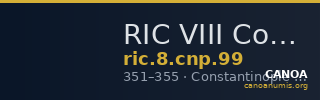 RIC VIII Constantinople 99 — CANOA