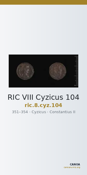 RIC VIII Cyzicus 104 — CANOA
