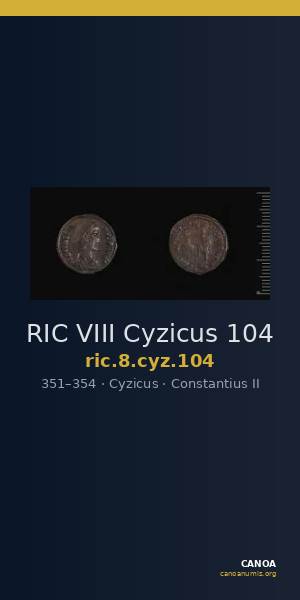 RIC VIII Cyzicus 104 — CANOA