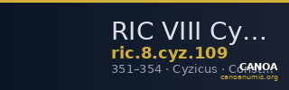 RIC VIII Cyzicus 109 — CANOA