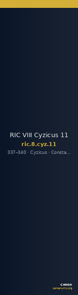 RIC VIII Cyzicus 11 — CANOA