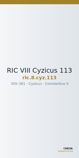 RIC VIII Cyzicus 113 — CANOA
