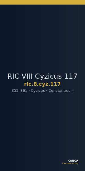RIC VIII Cyzicus 117 — CANOA